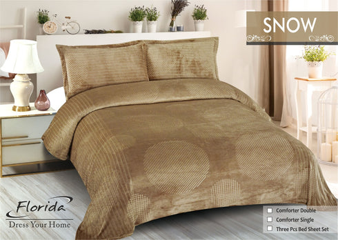 Snow King Size Warm Bedsheet for Winter by Florida